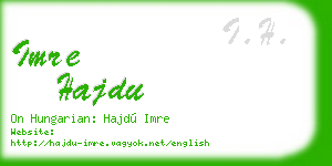imre hajdu business card